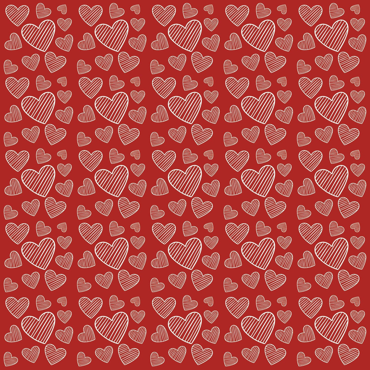 Craft HTV   Red Hearts Pattern
