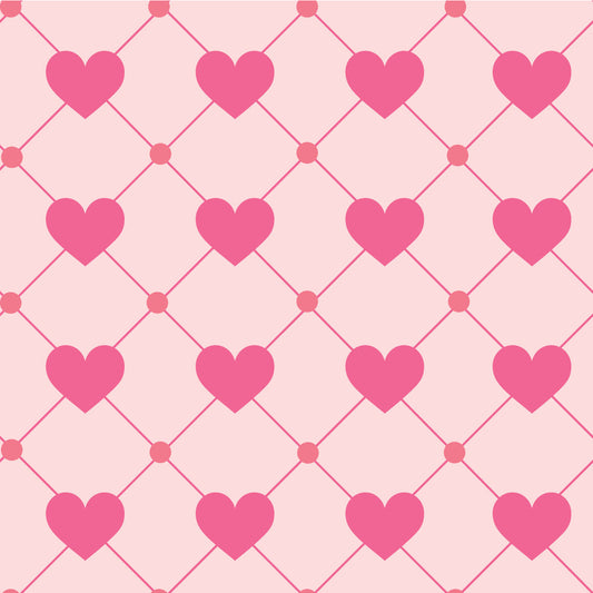 Valentines Geometric Hearts Adhesive Vinyl #1
