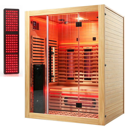 Blisspod | Venetian | All-In-One | Full Spectrum + Red Light Therapy | Indoor Premium Sauna | 3 Person