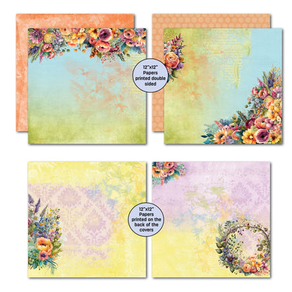 3Quarter Designs Heavenly Wildflowers 12x12 Scrapbook Collection