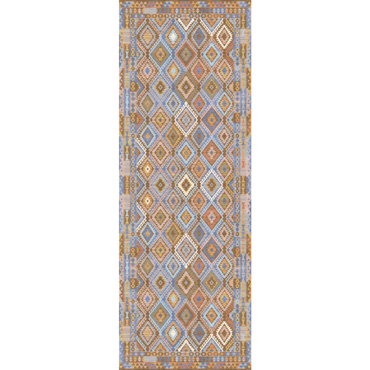 Assania Blue Brown Multi Rug
