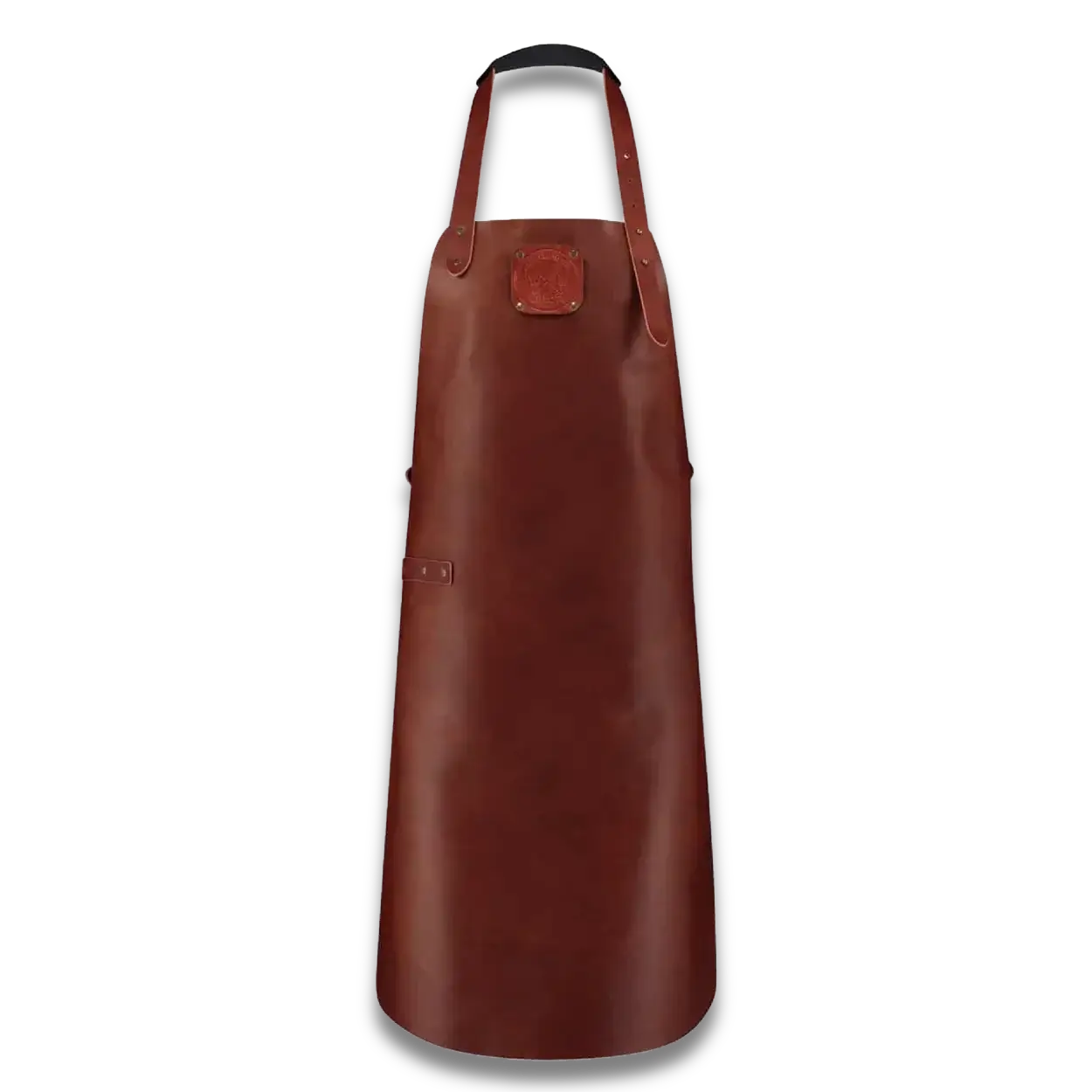 WITLOFT - Handgefertigte Klassische Leder Schürze Cognac/Cognac