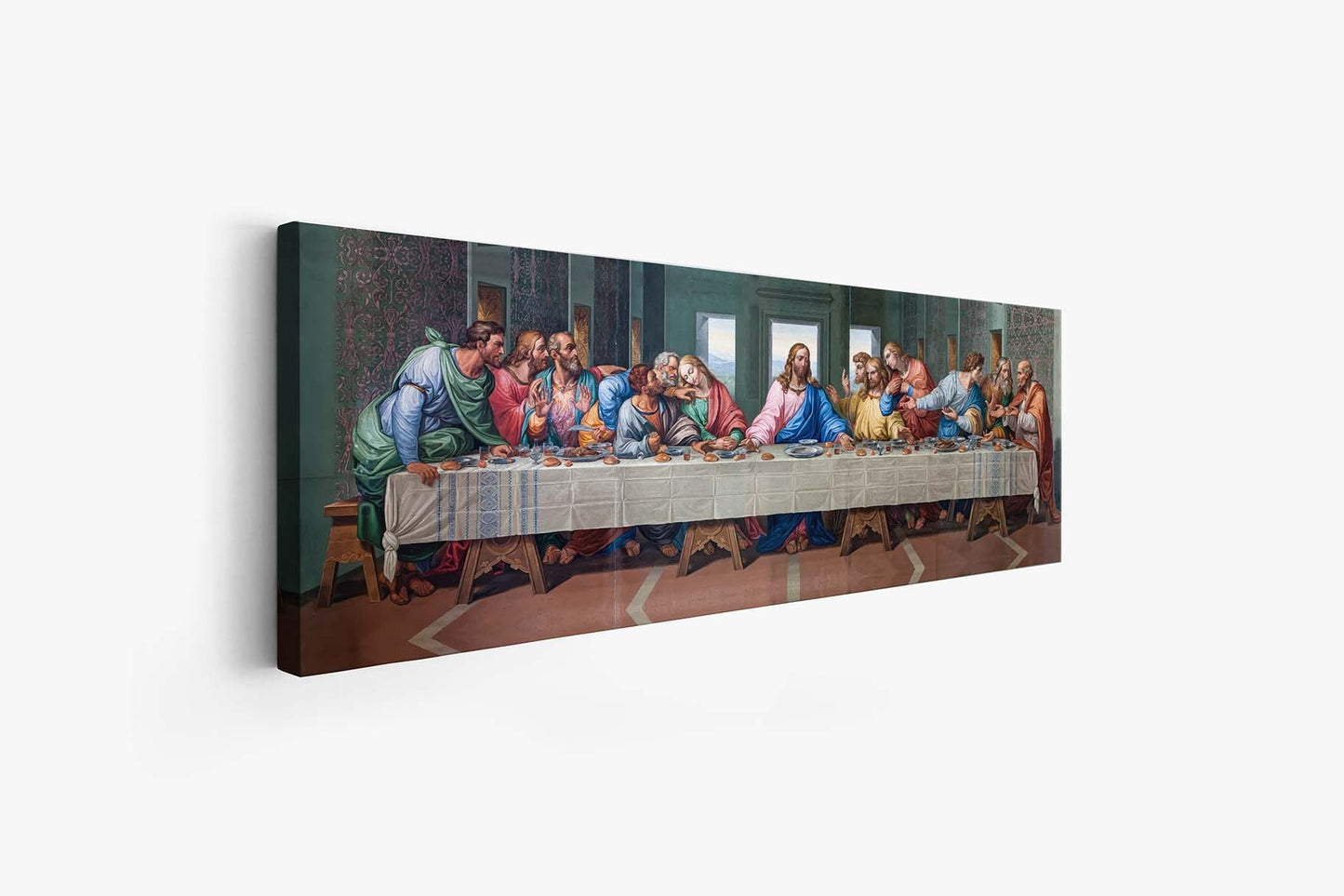 Last Supper Canvas Wall Art | Da Vinci Fine Art Print | RGB Varnish | Gallery Wrap & Gold Frame