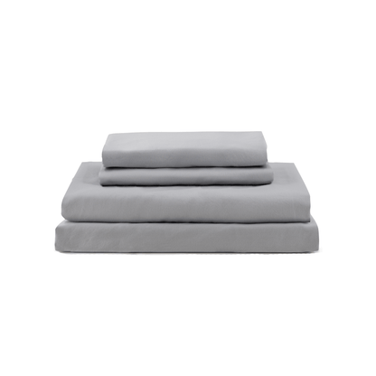Bettlaken-Set aus gewaschenem Baumwollsatin