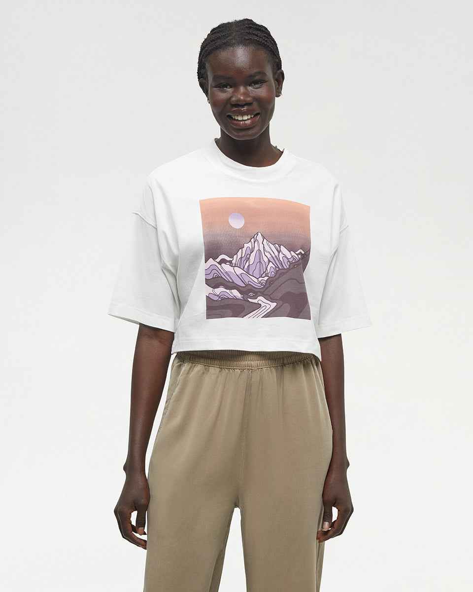 Emerald Edge Oversized Crop T-Shirt