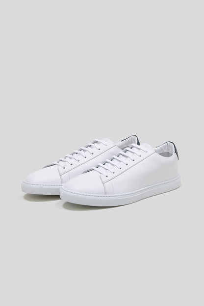White Calfskin Leather Sneaker – Handmade in Italy