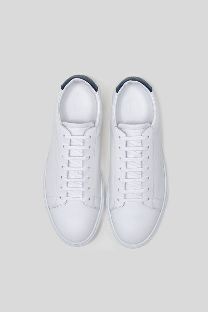 White Calfskin Leather Sneaker – Handmade in Italy