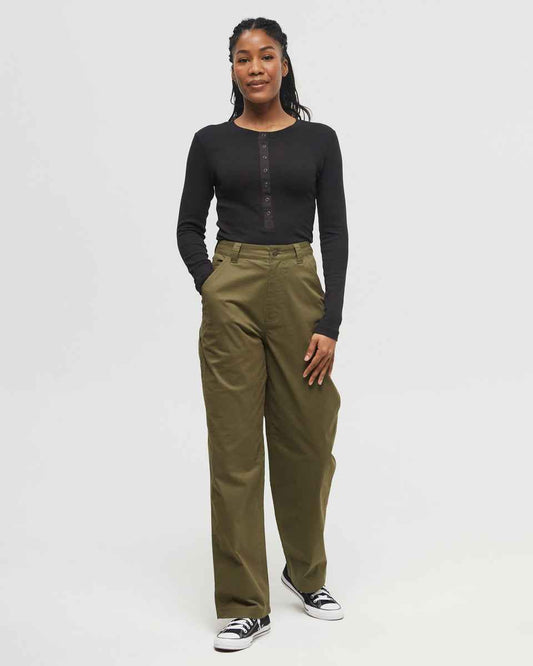 Rib Snap Placket Henley