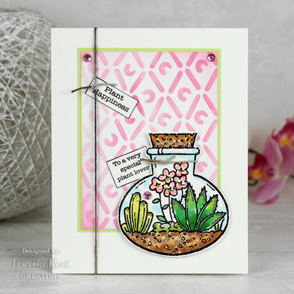 Woodware Clear Singles Terrarium 4 in x 4 in Stamp
