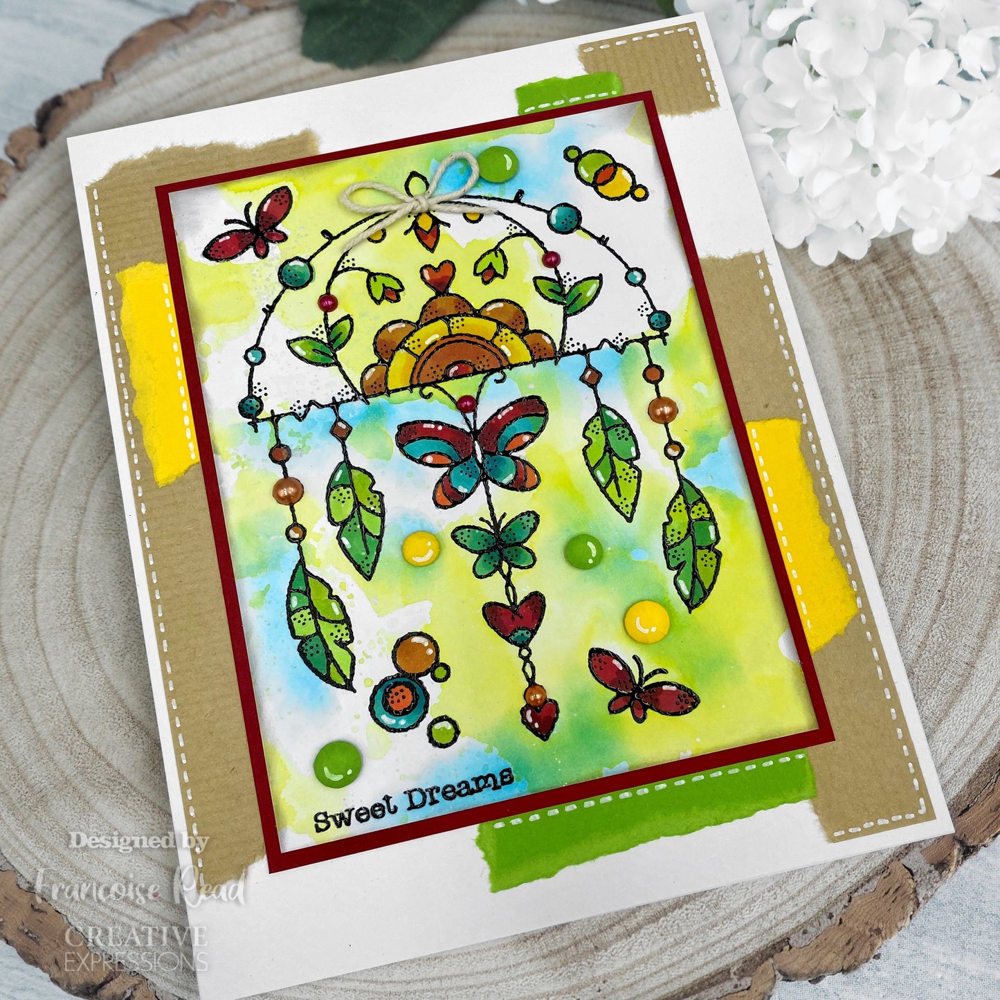 Woodware Clear Singles Garden Dream Catcher 4 in x 6 in Stamp