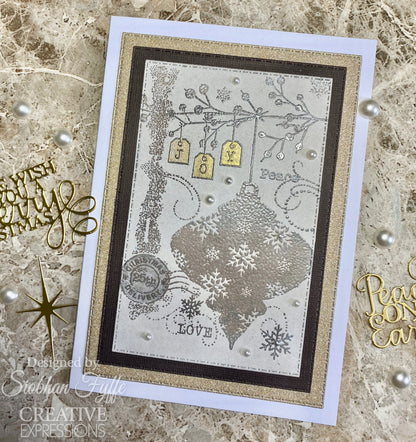 Woodware Clear Singles Winter Bauble 4 in x 6 in Stamp Set