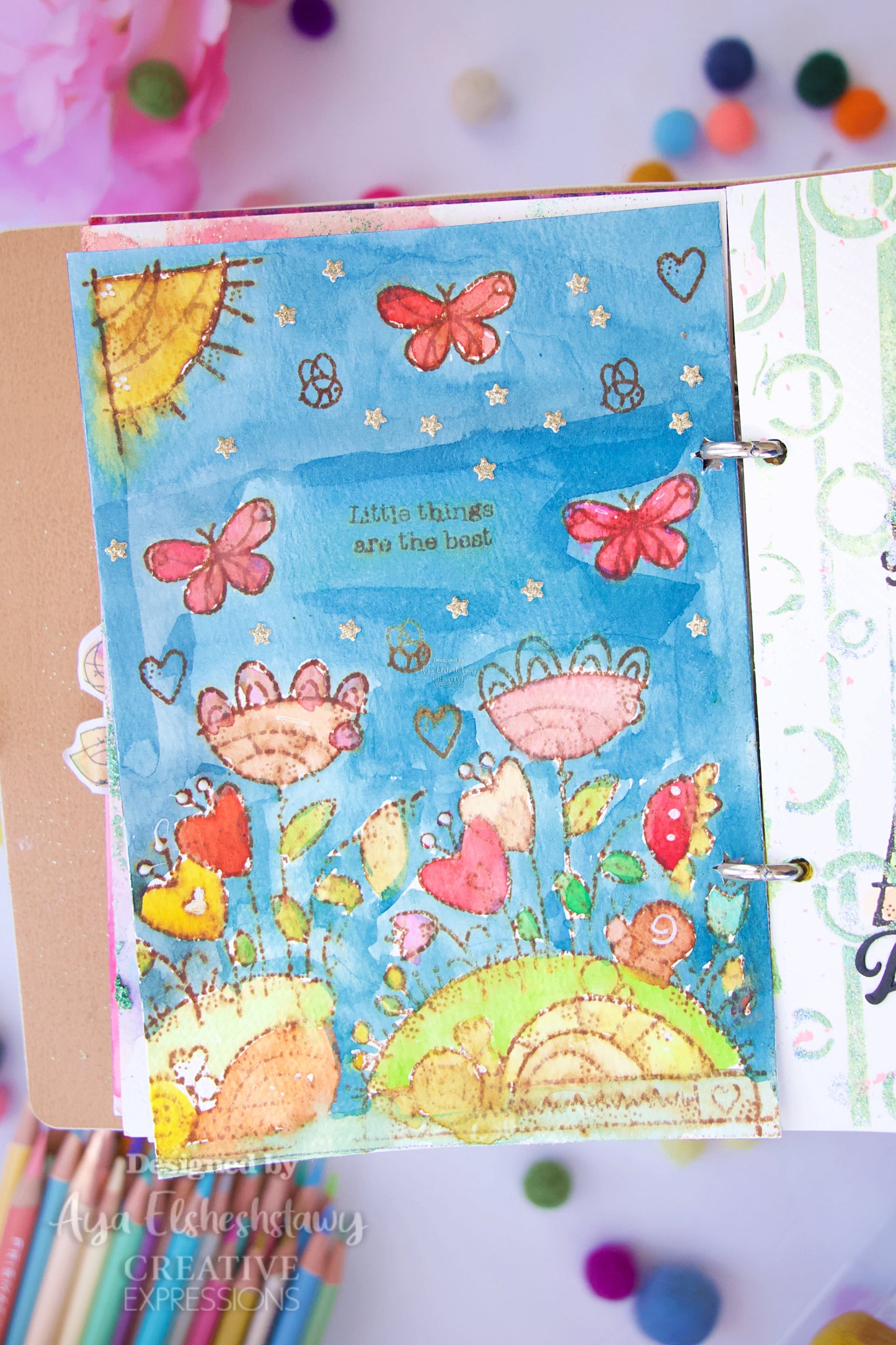 Woodware Clear Singles Flower Mound 4 in x 6 in Stamp