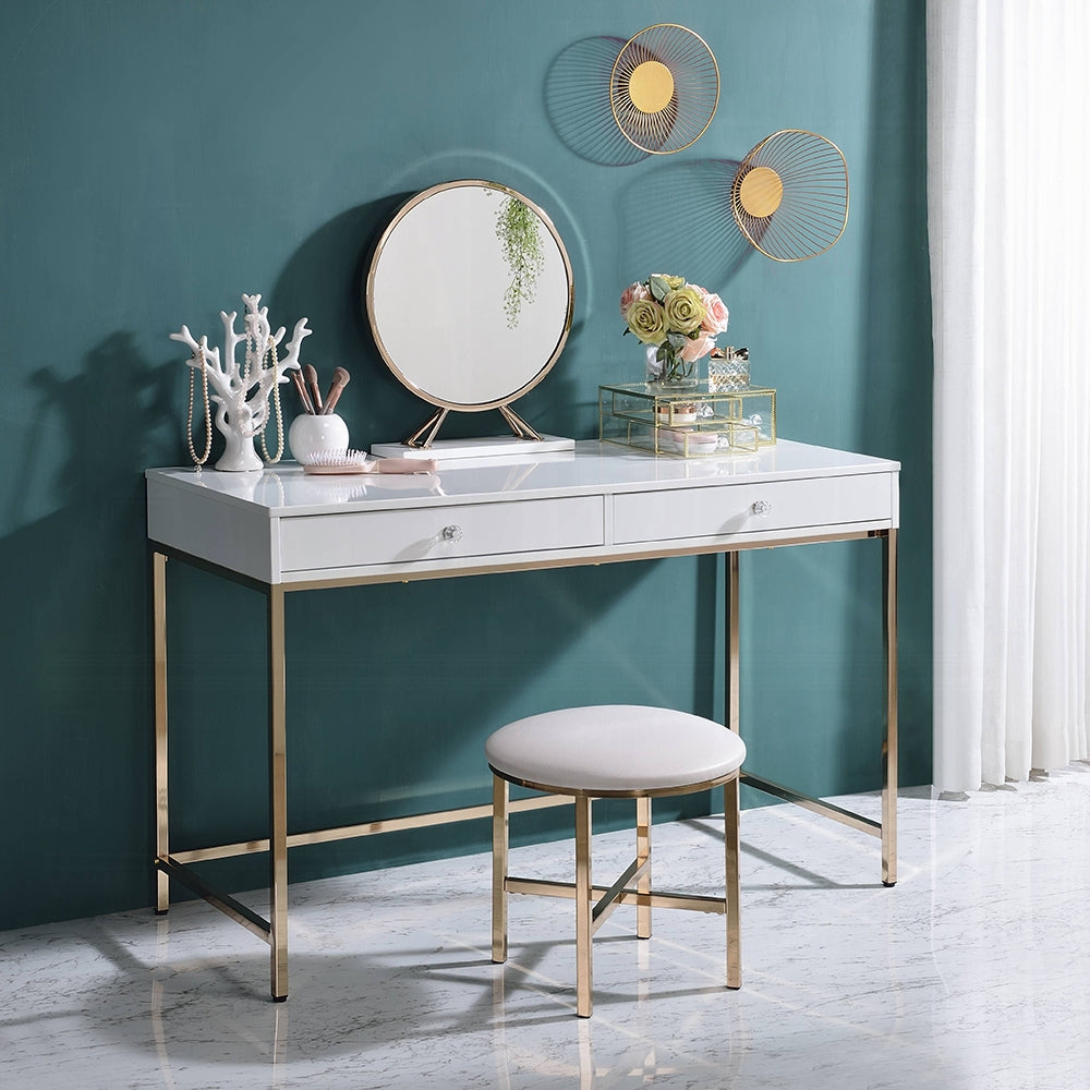Ablon Elegant High Gloss Multi-Purpose Desk - Multiple Colors Available