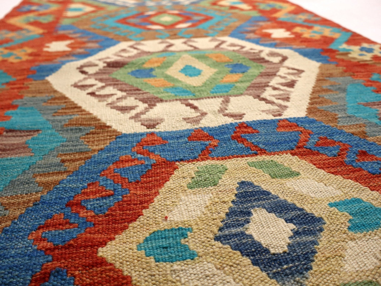 Afghan Maimana Kelimteppich | 84 x 310 cm
