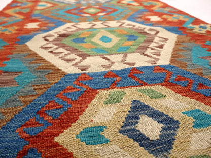 Afghan Maimana Kelimteppich | 84 x 310 cm