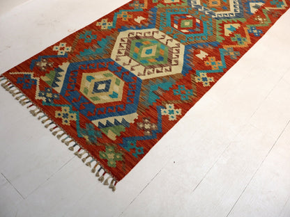 Afghan Maimana Kelimteppich | 84 x 310 cm