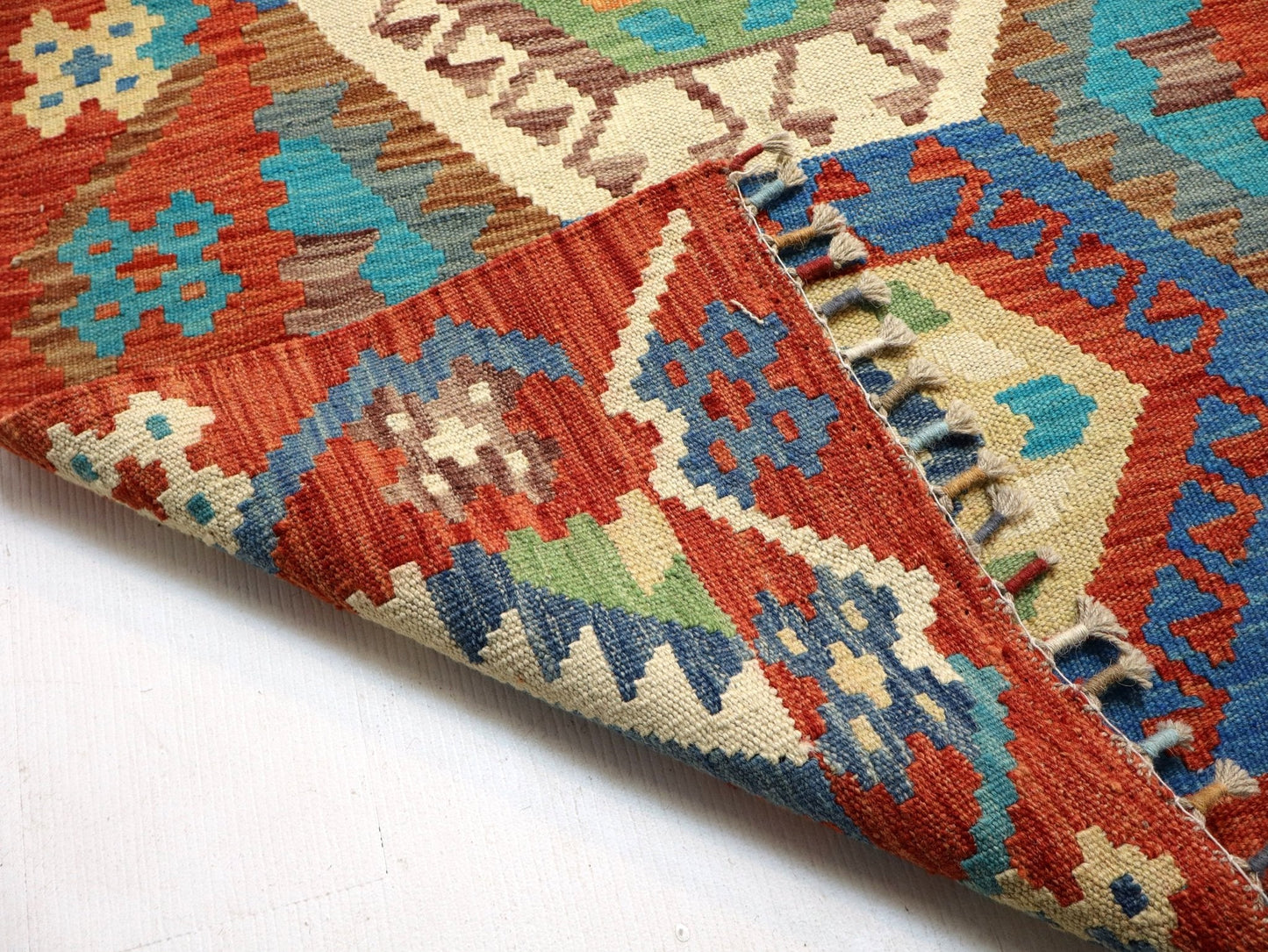 Afghan Maimana Kelimteppich | 84 x 310 cm