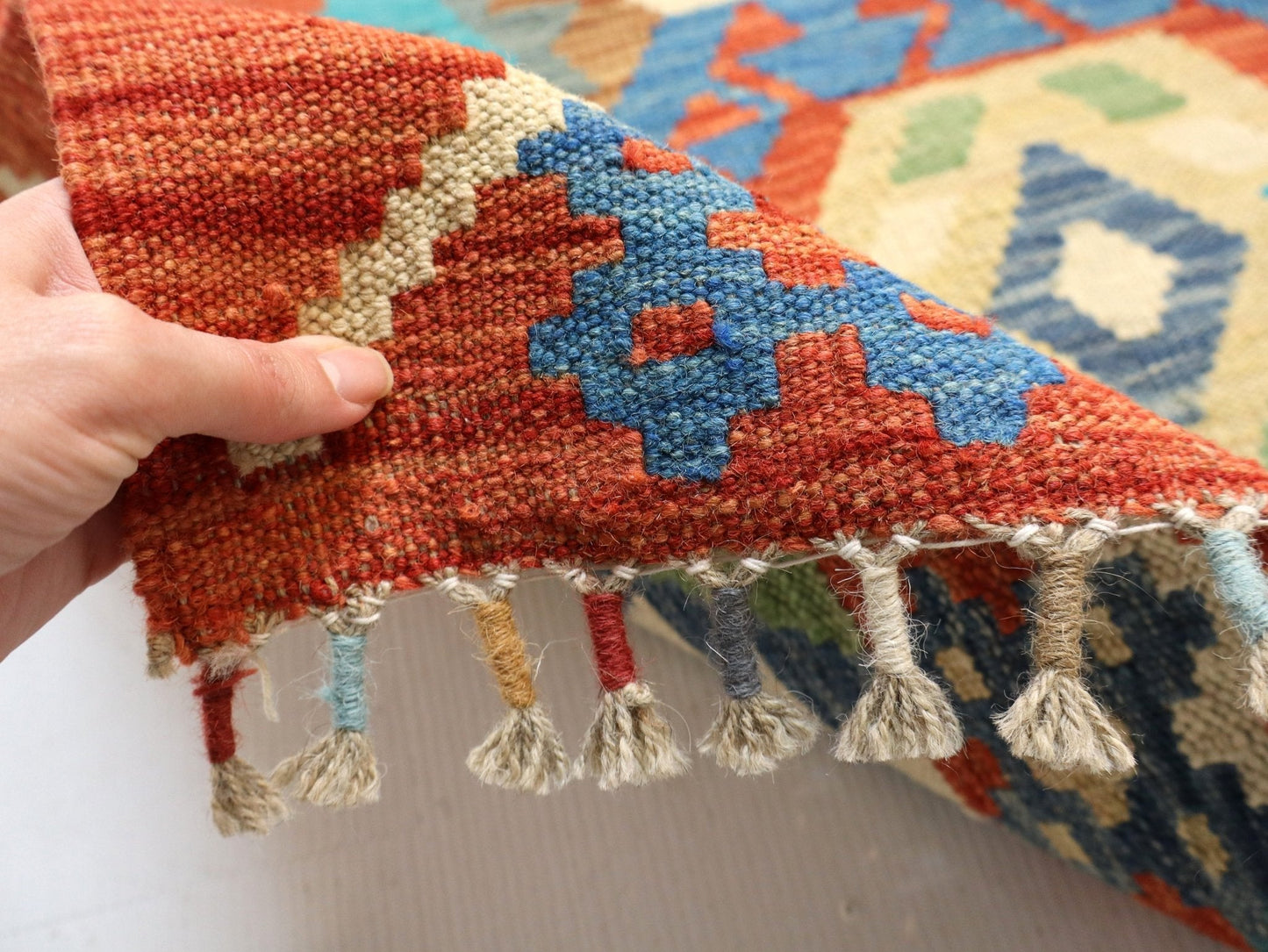 Afghan Maimana Kelimteppich | 84 x 310 cm