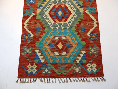 Afghan Maimana Kelimteppich | 84 x 310 cm