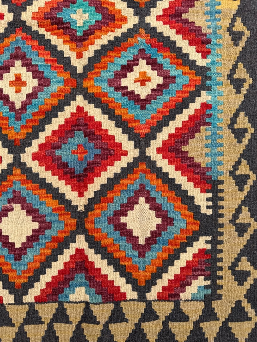 Afghan Maimana Kilim Runner | 2' 7" x 6' 8"