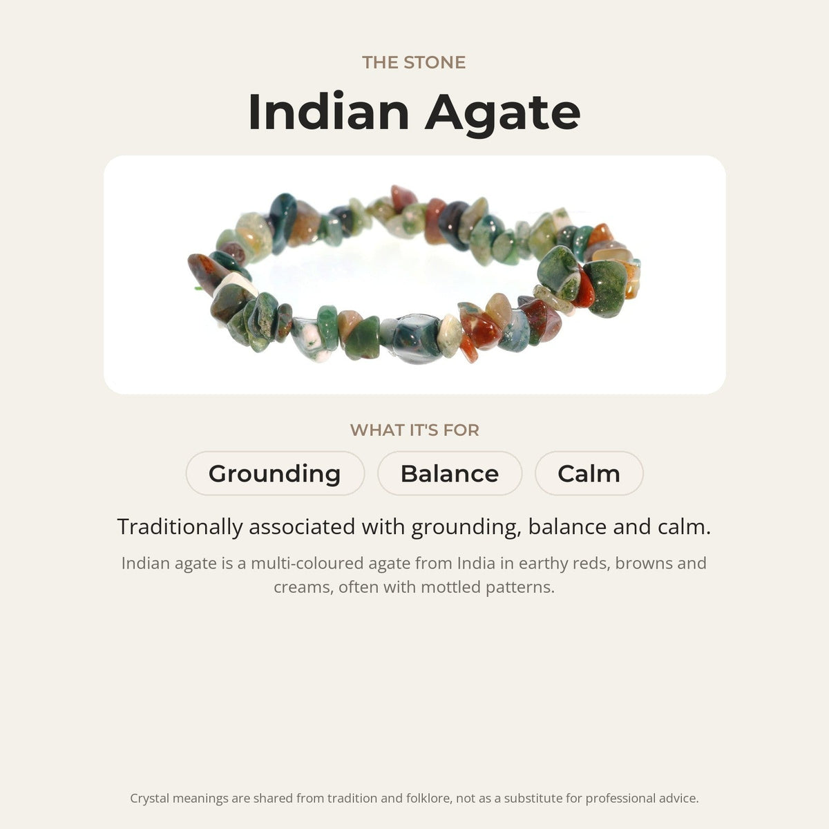 Agate India Chip Bracelet