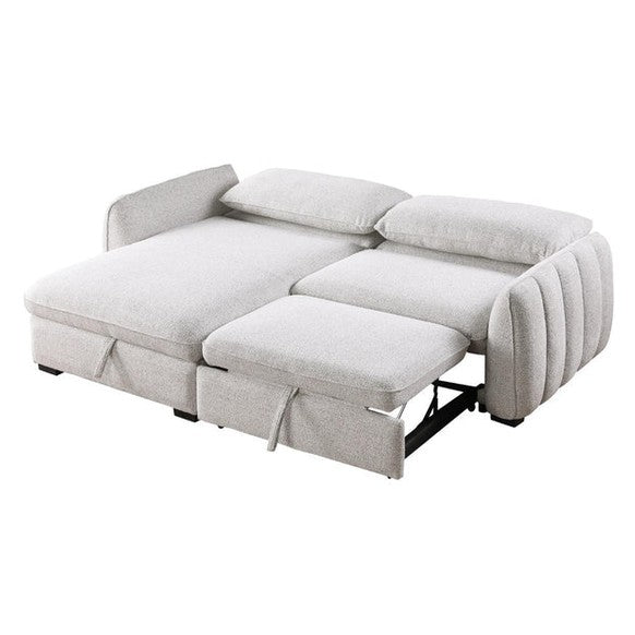 Amira Pullout Sleeper Sectional with Storage Chaise