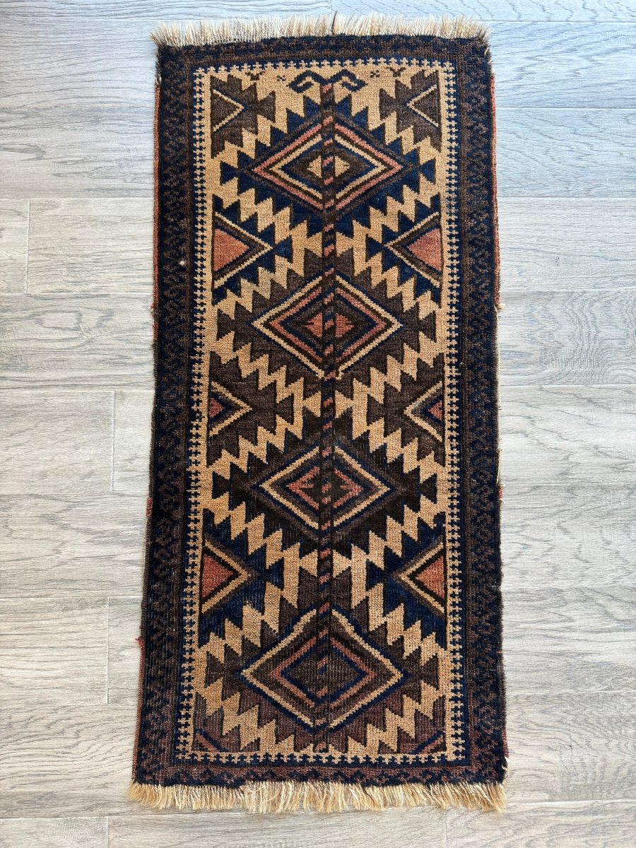 Antique Baluch Bag Face Rug | 1' 6" x 3' 2"