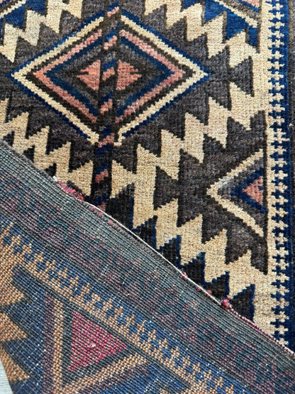 Antique Baluch Bag Face Rug | 1' 6" x 3' 2"