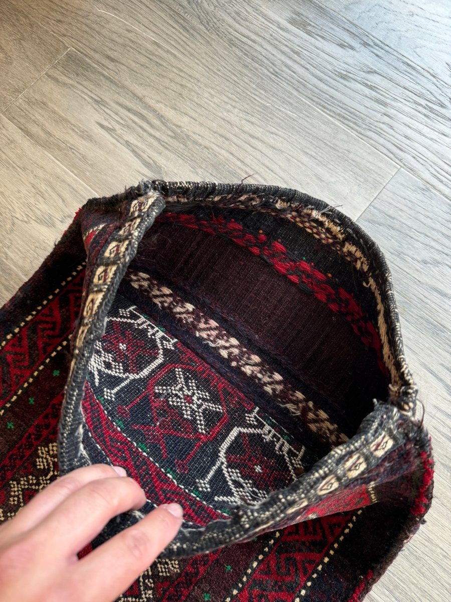 Antike Belutsch-Satteltasche | 0,51 x 1,14 m