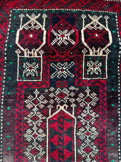 Antike Belutsch-Satteltasche | 0,51 x 1,14 m