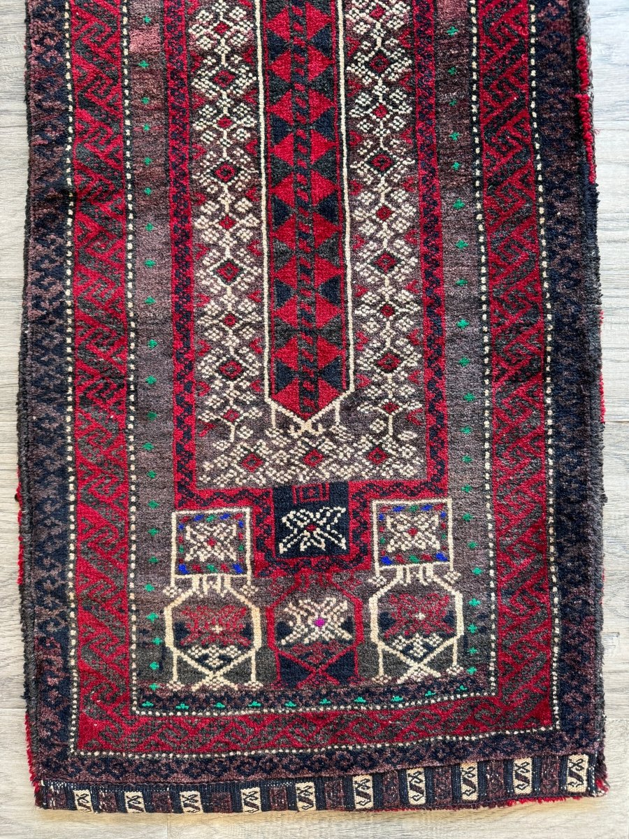 Antike Belutsch-Satteltasche | 0,51 x 1,14 m