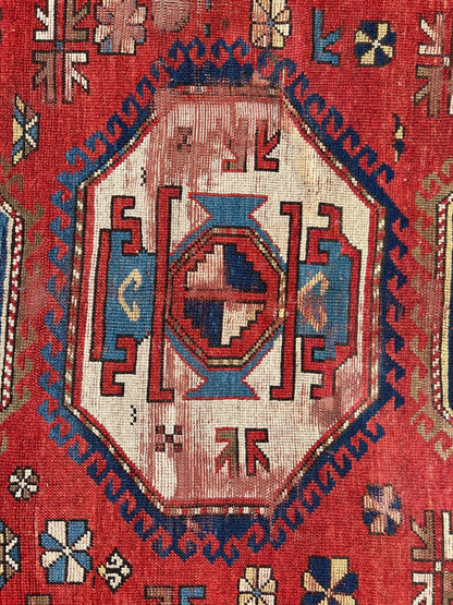 Antique Caucasian Karachov Kazak | 4' 11" x 6' 11"