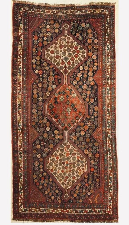 Antiker Khamseh-Teppich| 350 x 170 cm