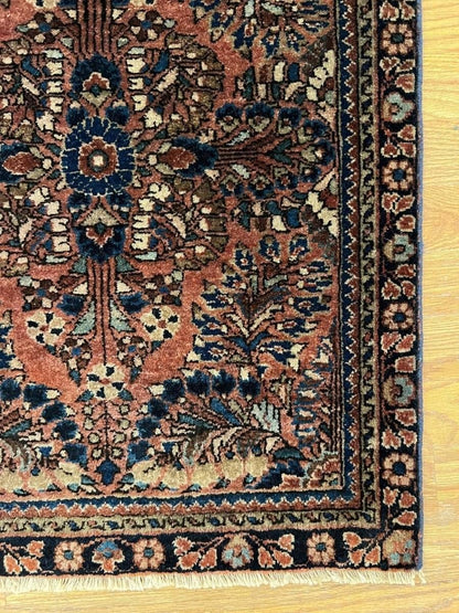 Antiker persischer Sarouk Teppich | 71 x 58 cm