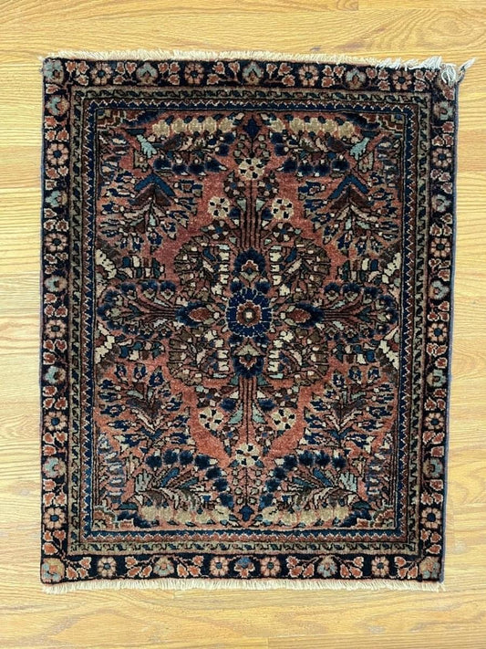 Antique Persian Sarouk Rug | 2' 4" x 1' 11"