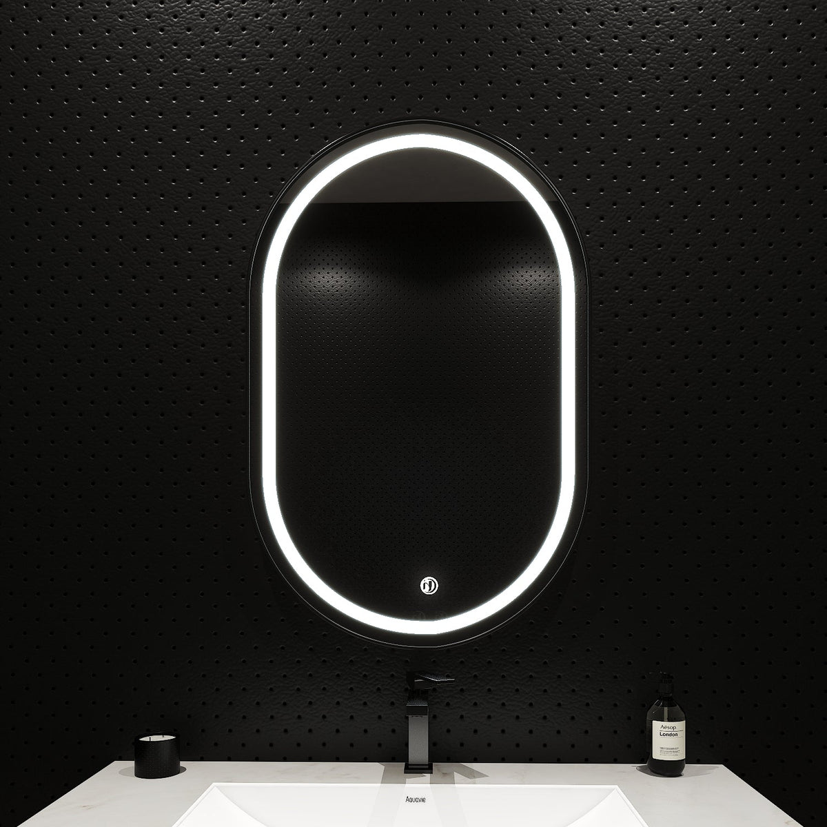 Arco Sense LED Bathroom Mirror, Dimmable, Copper-Free HD Silver Mirror – 22"x34" / 26"x34" / 28"x36"