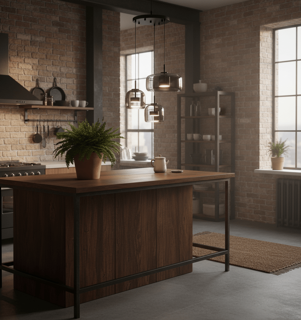 Ash Gray Cascading Pendant Chandelier