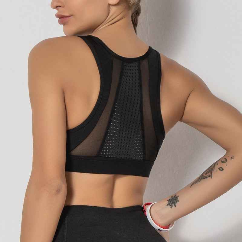 Women’s Breathable Mesh Sports Vest – Workout & Fitness Activewear Top