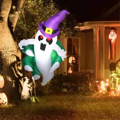 LED Halloween Ghost Inflatable – Spooky Window Hanging & Garden Decoration (Only United States Delivery)