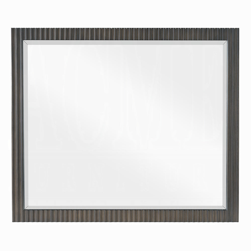 Laffery Luxury Chanel Detail Dresser Mirror - Espresso