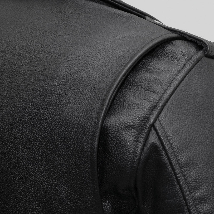 Women’s Motorcycle Leather Jacket. Quilted Thermal Liner & Cowhide