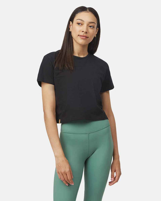 Organic Cotton Relaxed Cropped T-Shirt