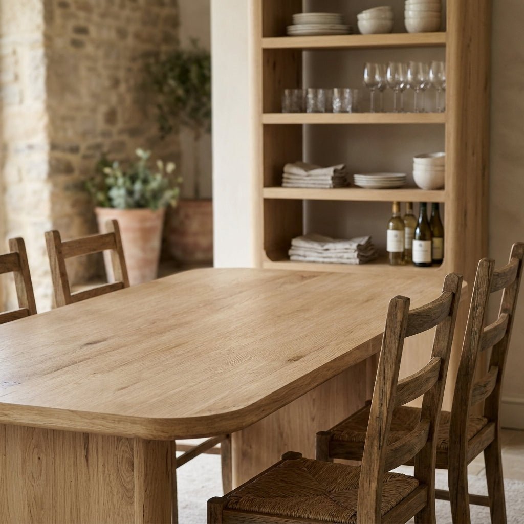 Bramwell Dining Table Rustic Oak