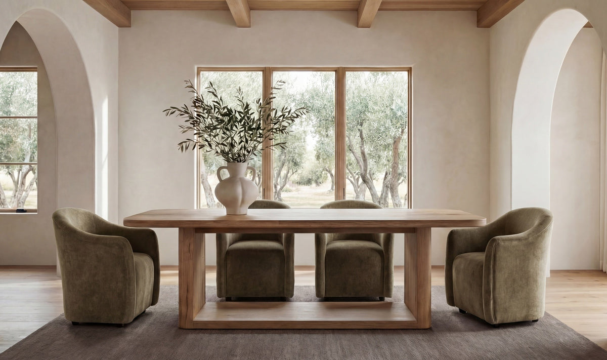Bramwell Dining Table Rustic Oak