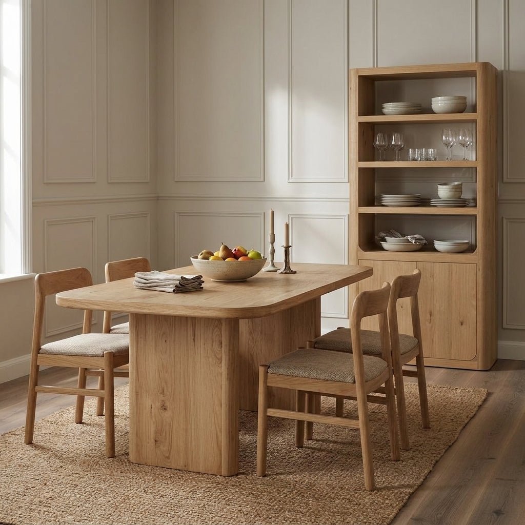 Bramwell Dining Table Rustic Oak