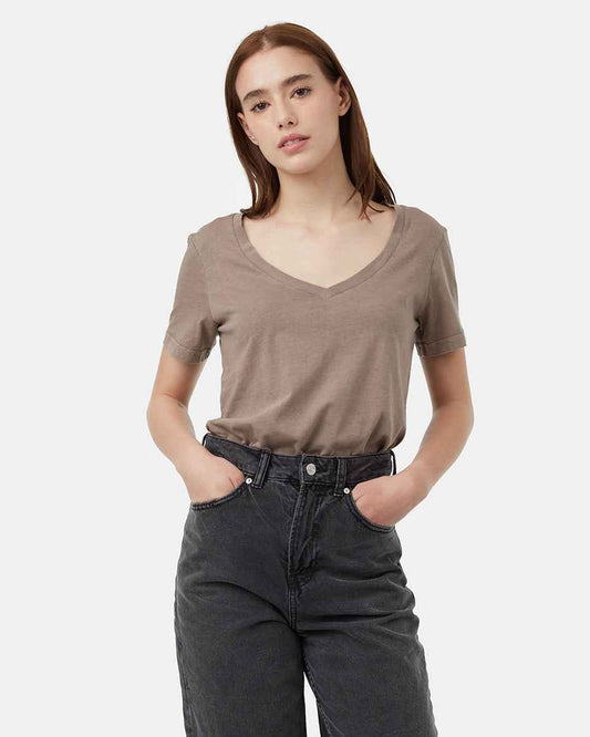 Regenerative Cotton V-Neck T-Shirt