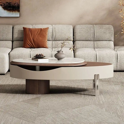 BT77 Smart-Couchtisch: Höhenverstellbar, Ausziehbar, 360-Grad-drehbar