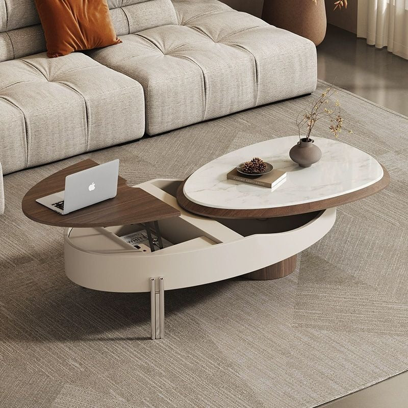 BT77 Smart-Couchtisch: Höhenverstellbar, Ausziehbar, 360-Grad-drehbar