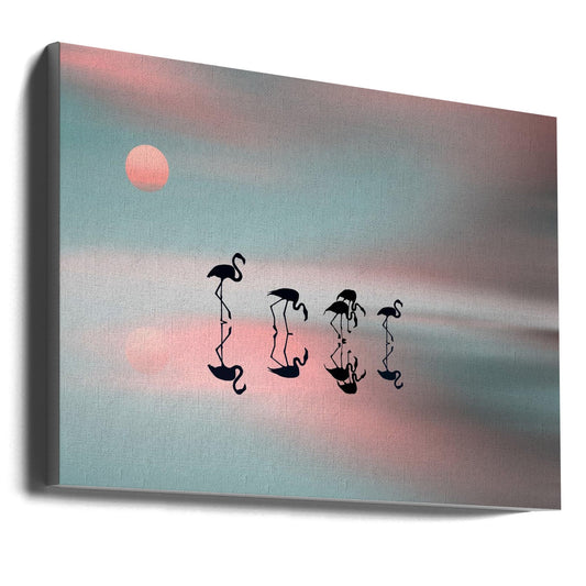 Wal Art Family Flamingos.