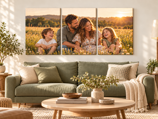 Split canvas prints 3 panels Triptych 16" x 20" each Panel